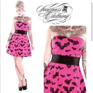 Pink Bat Attack Dress